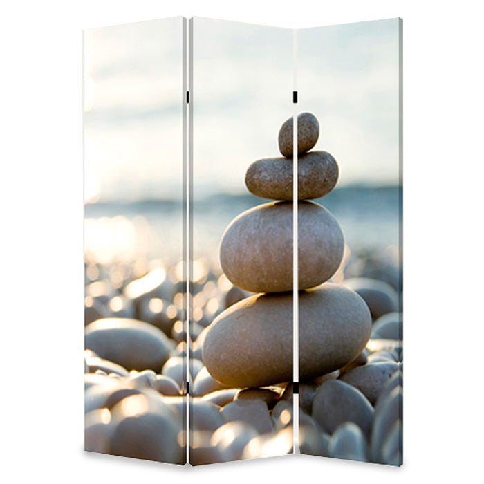 48" X 72" Multi Color Wood Canvas Spa Screen