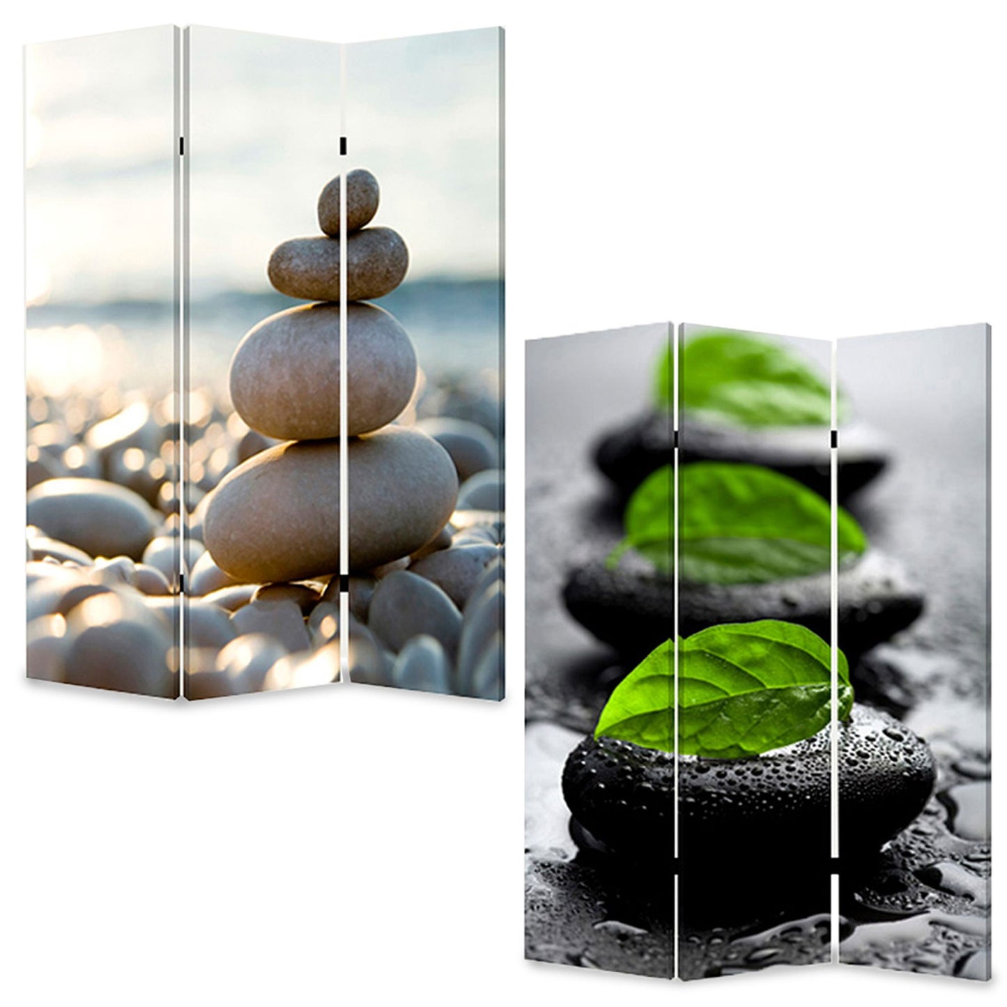 48" X 72" Multi Color Wood Canvas Spa Screen