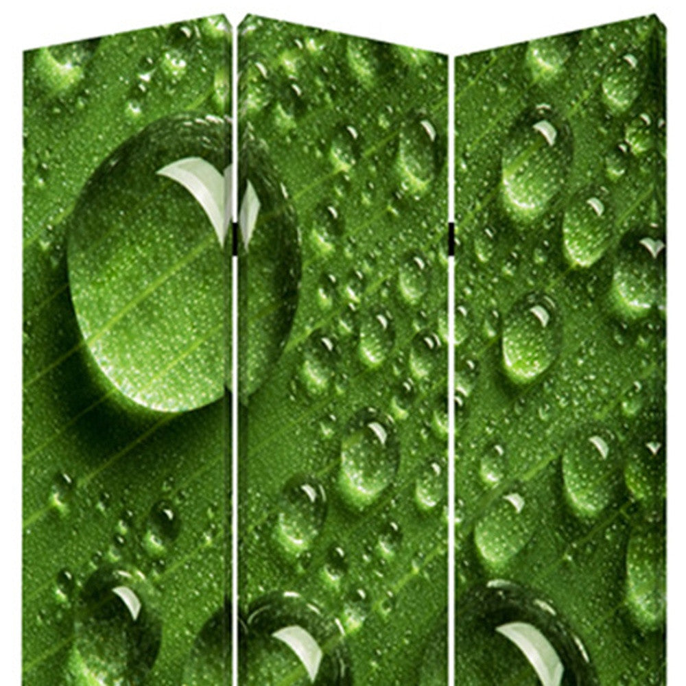 48" X 72" Multi Color Wood Canvas Rain Screen