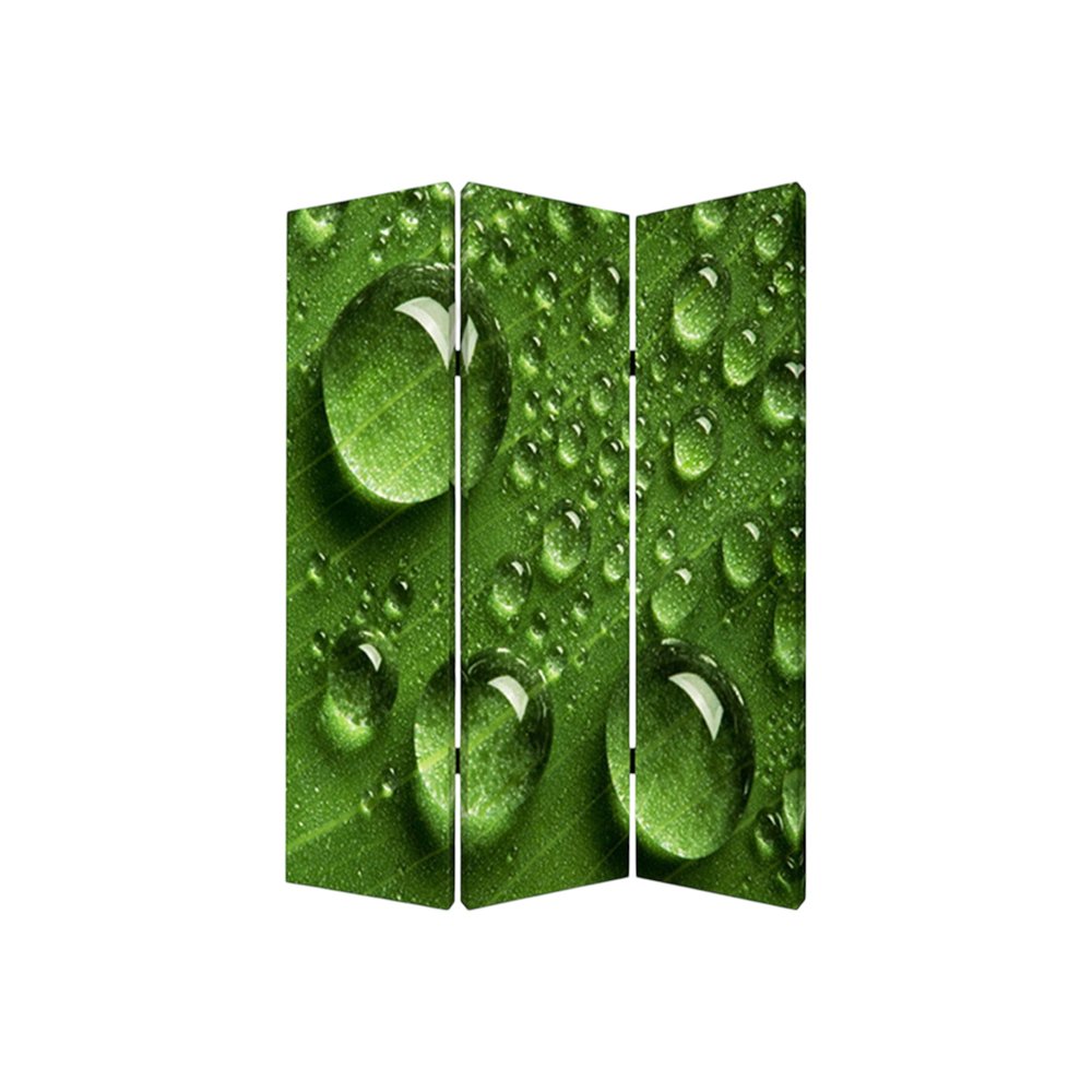 48" X 72" Multi Color Wood Canvas Rain Screen