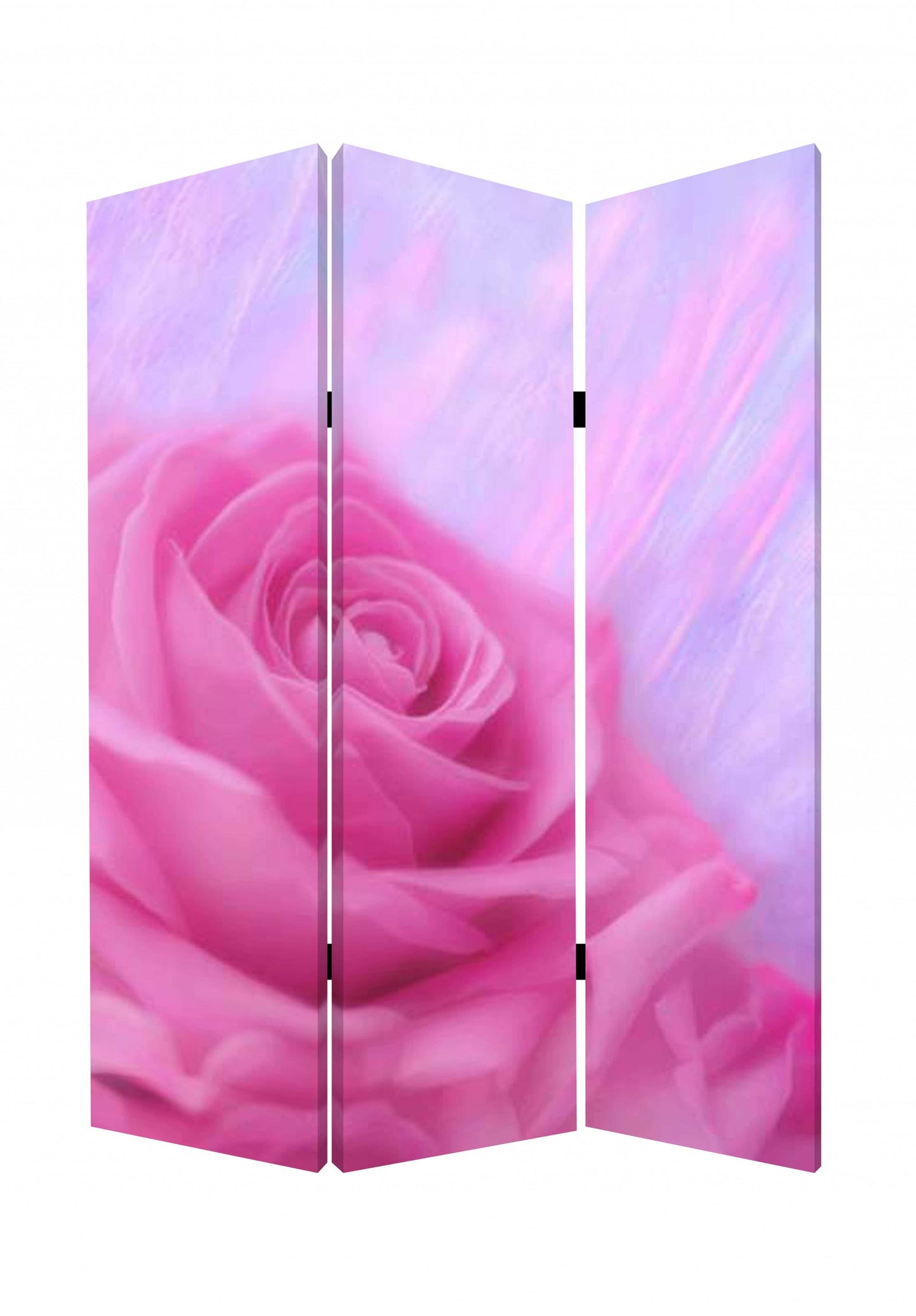 48 X 72 Multi Color Wood Canvas Flourish Screen