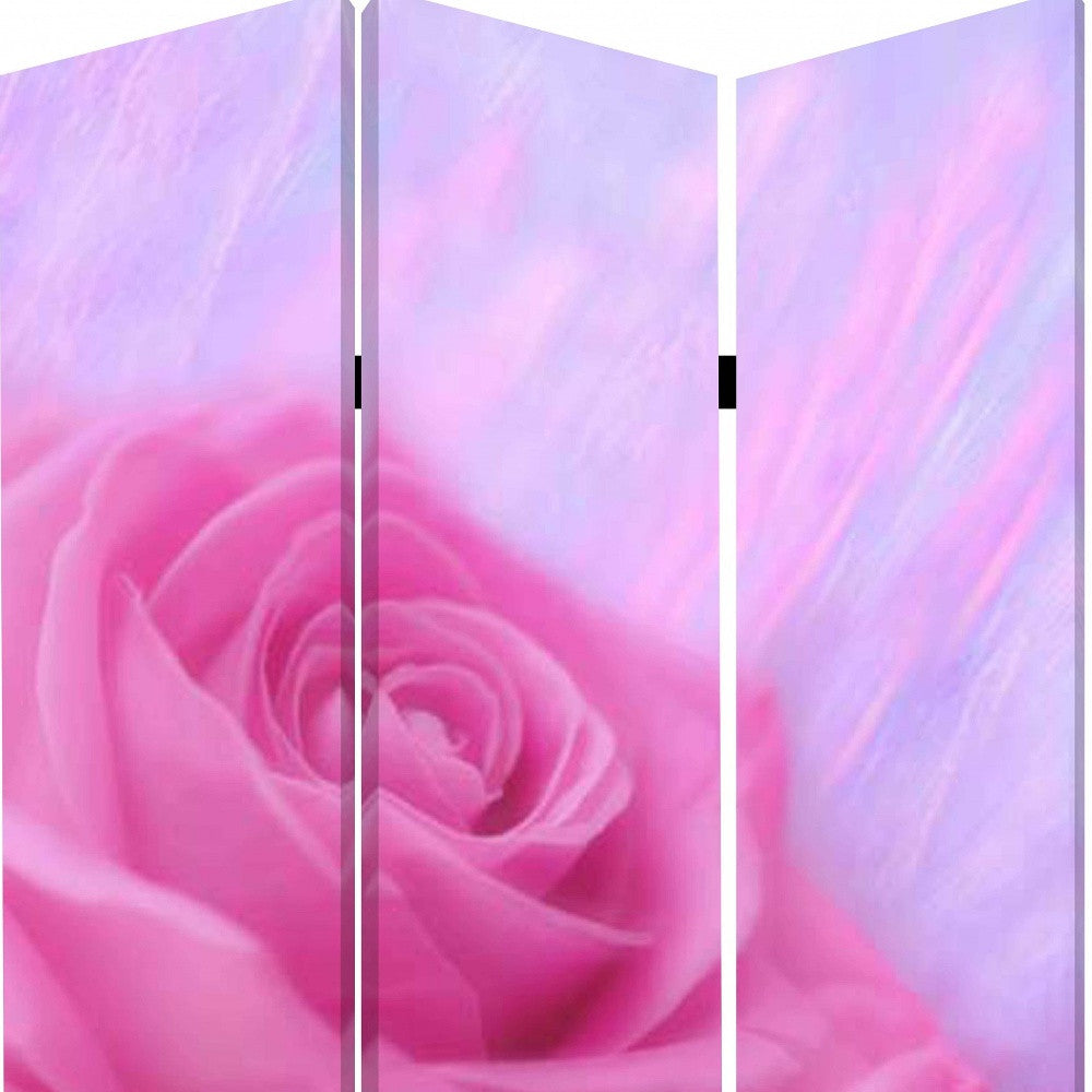 48 X 72 Multi Color Wood Canvas Flourish Screen