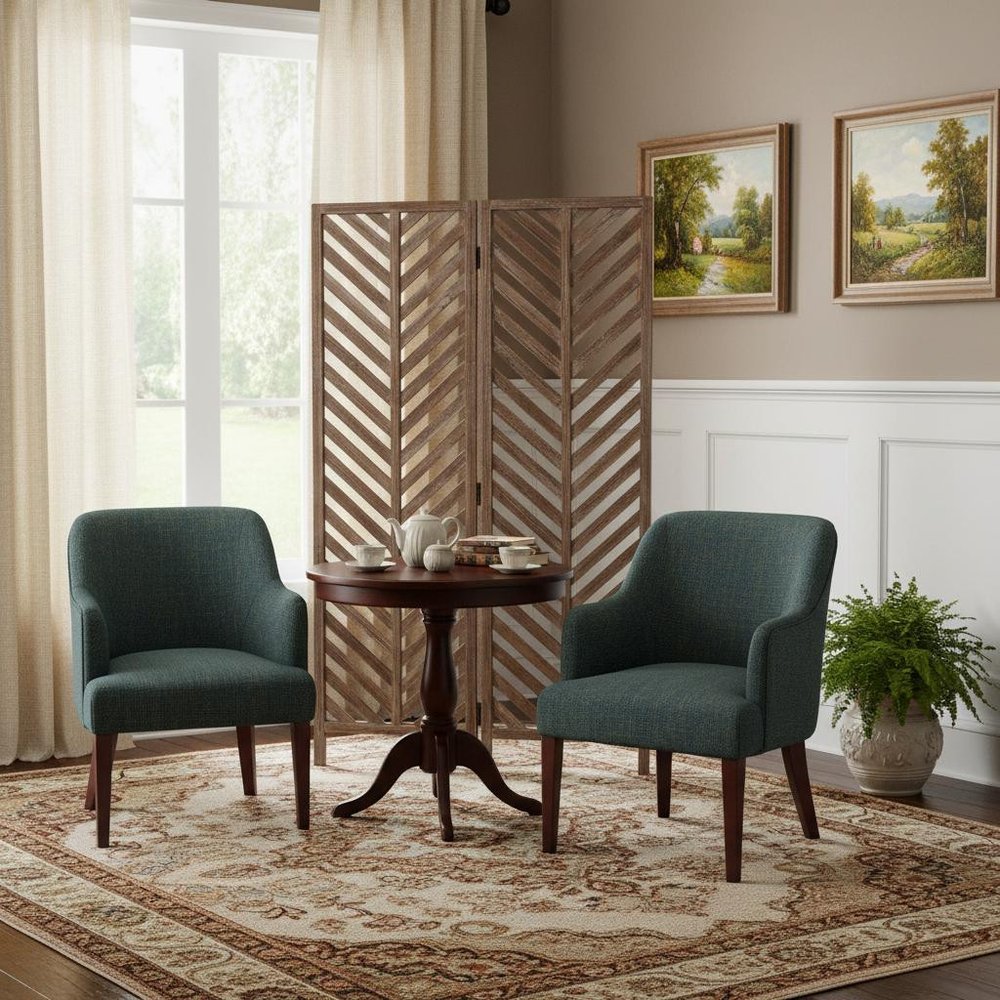 63 X 72 Brown Wood Screen