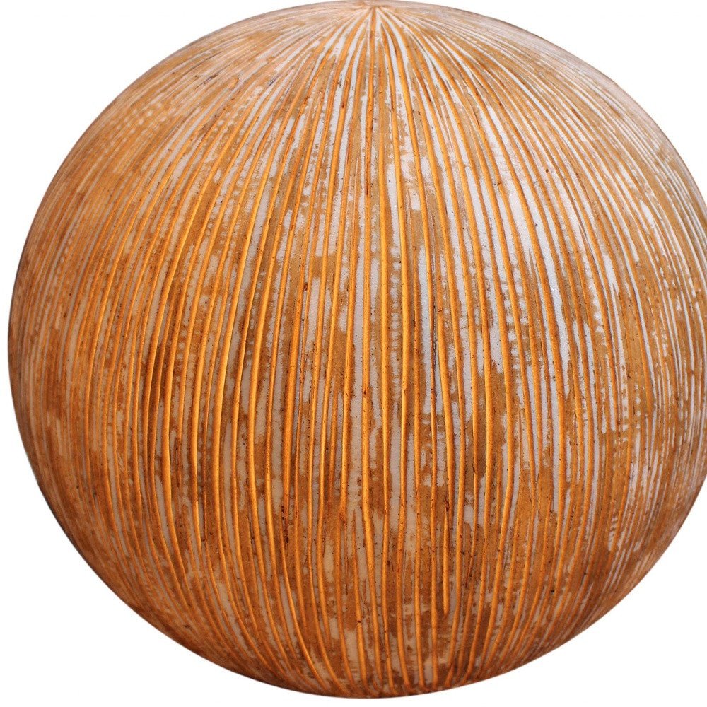 1 X 16 X 14 Sandstone Ribbed Finish Outdoor Light - Ball