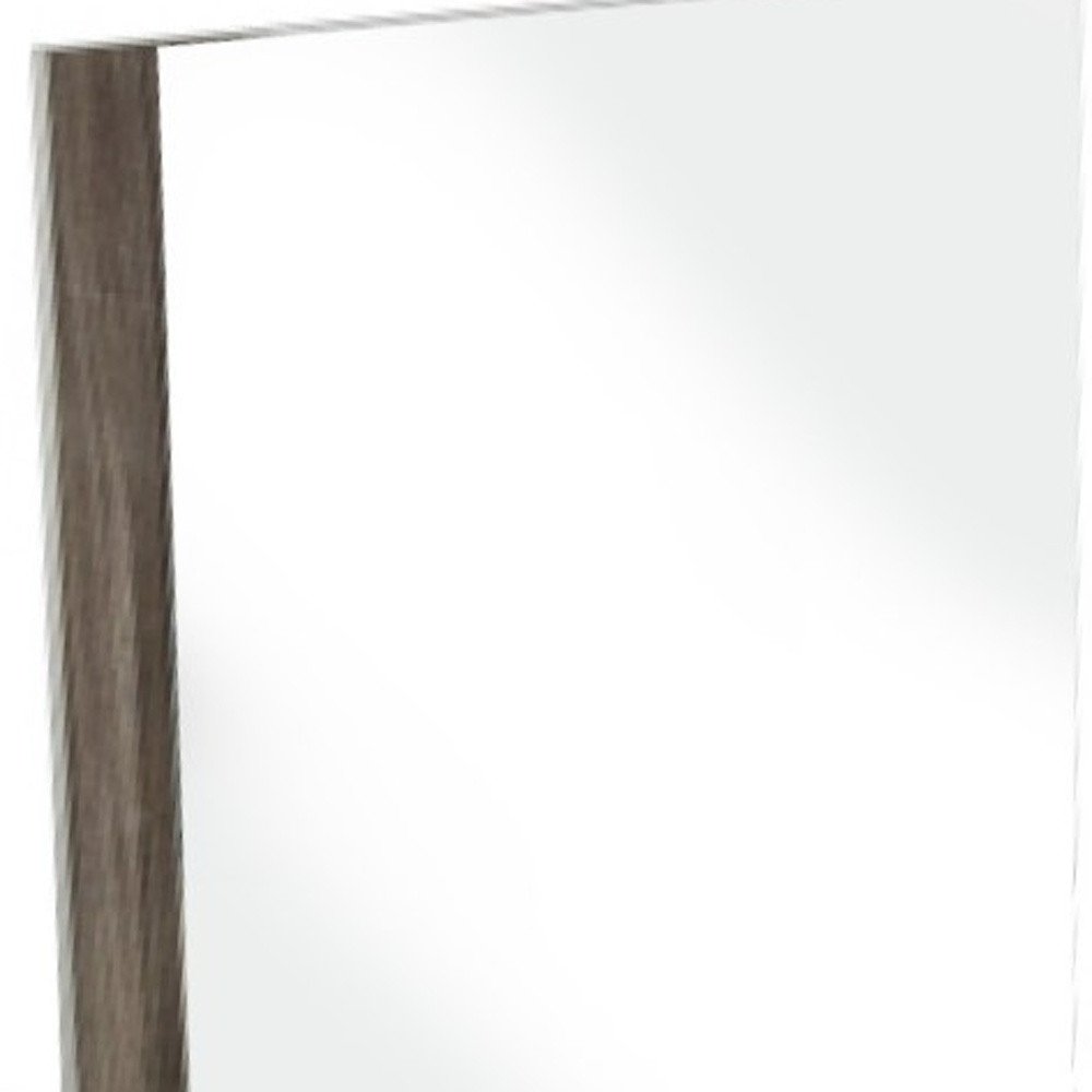 41" Ebony Wood Framed Mounted Dresser Mirror