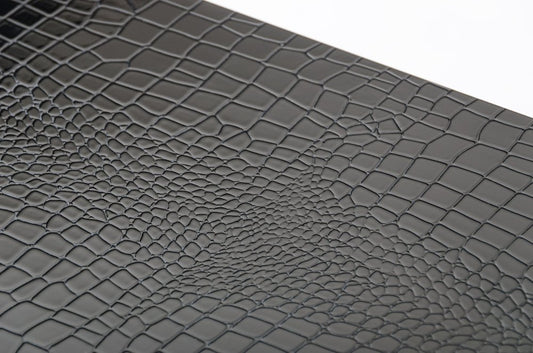 57" Black and Silver Wood And Stainless Steel Cross Legs Coffee Table With Three Drawers