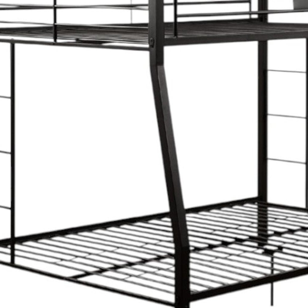 Black Twin Over Full Bunk Bed