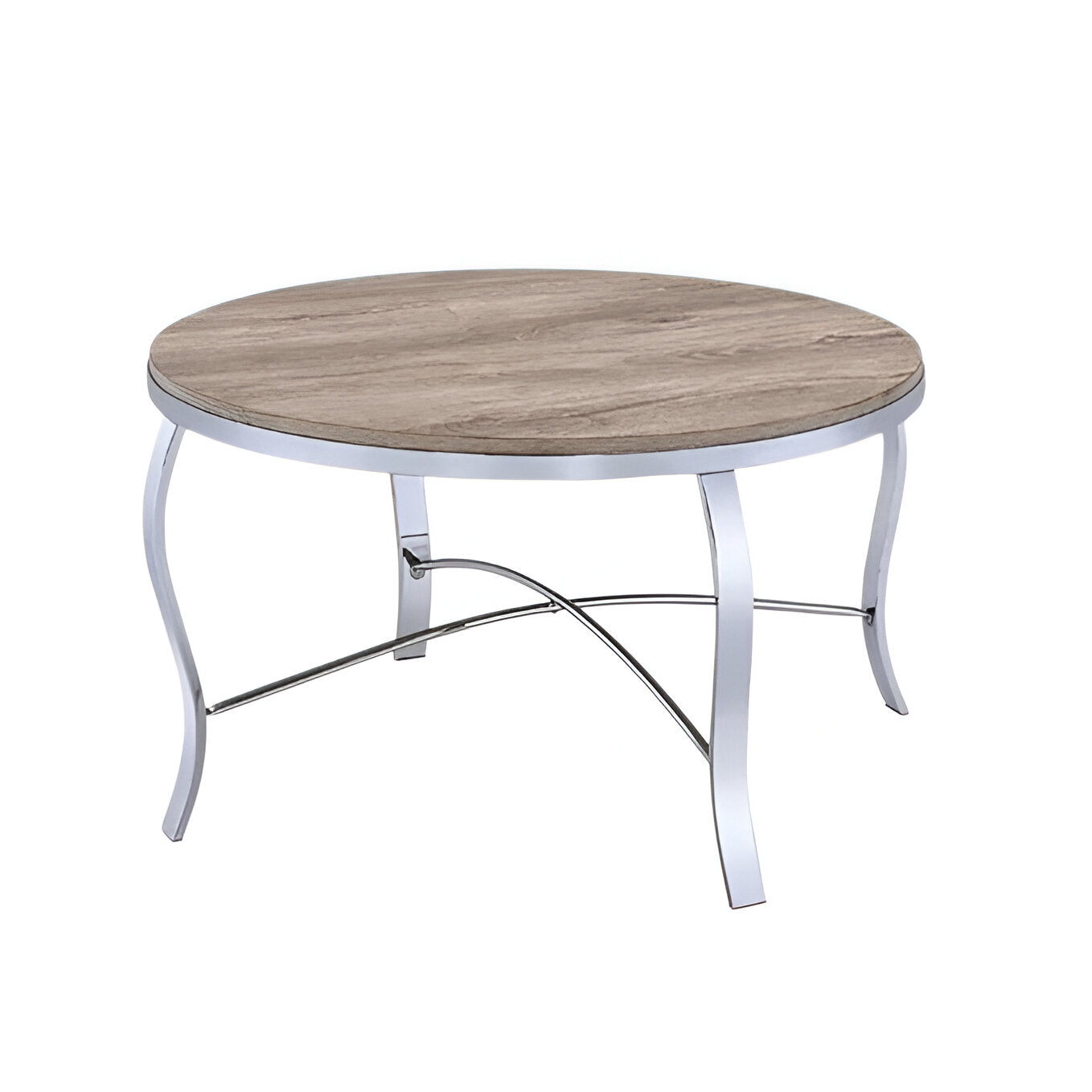 Three Piece Coffee table And End table Steel Seating Set