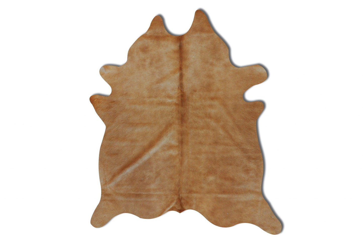 6' X 7' Off White Natural Cowhide Area Rug