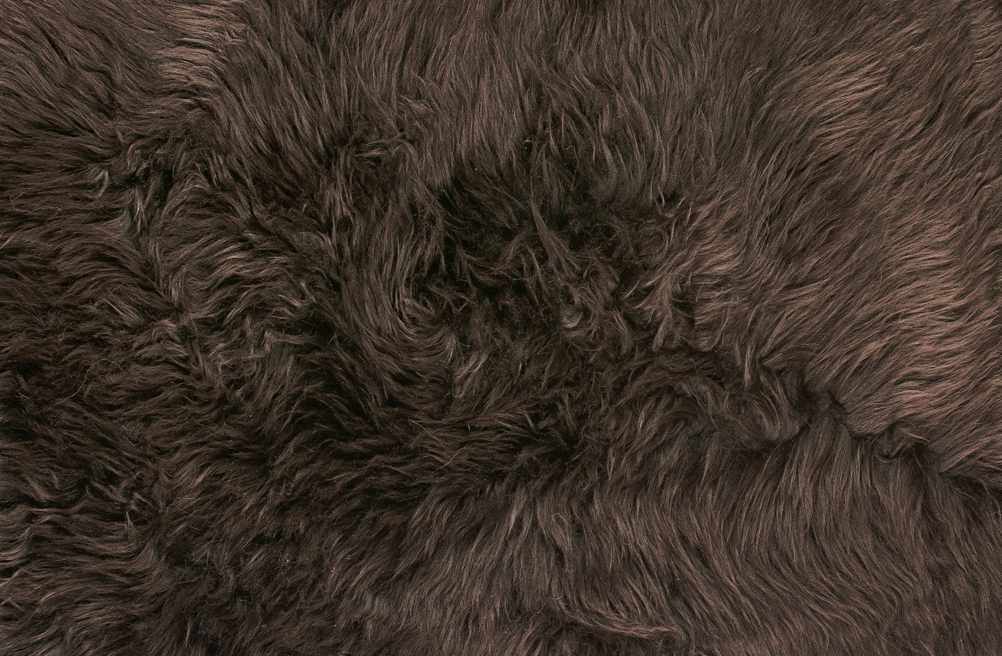 6' Black Genuine Sheepskin Animal Print Shag Area Rug