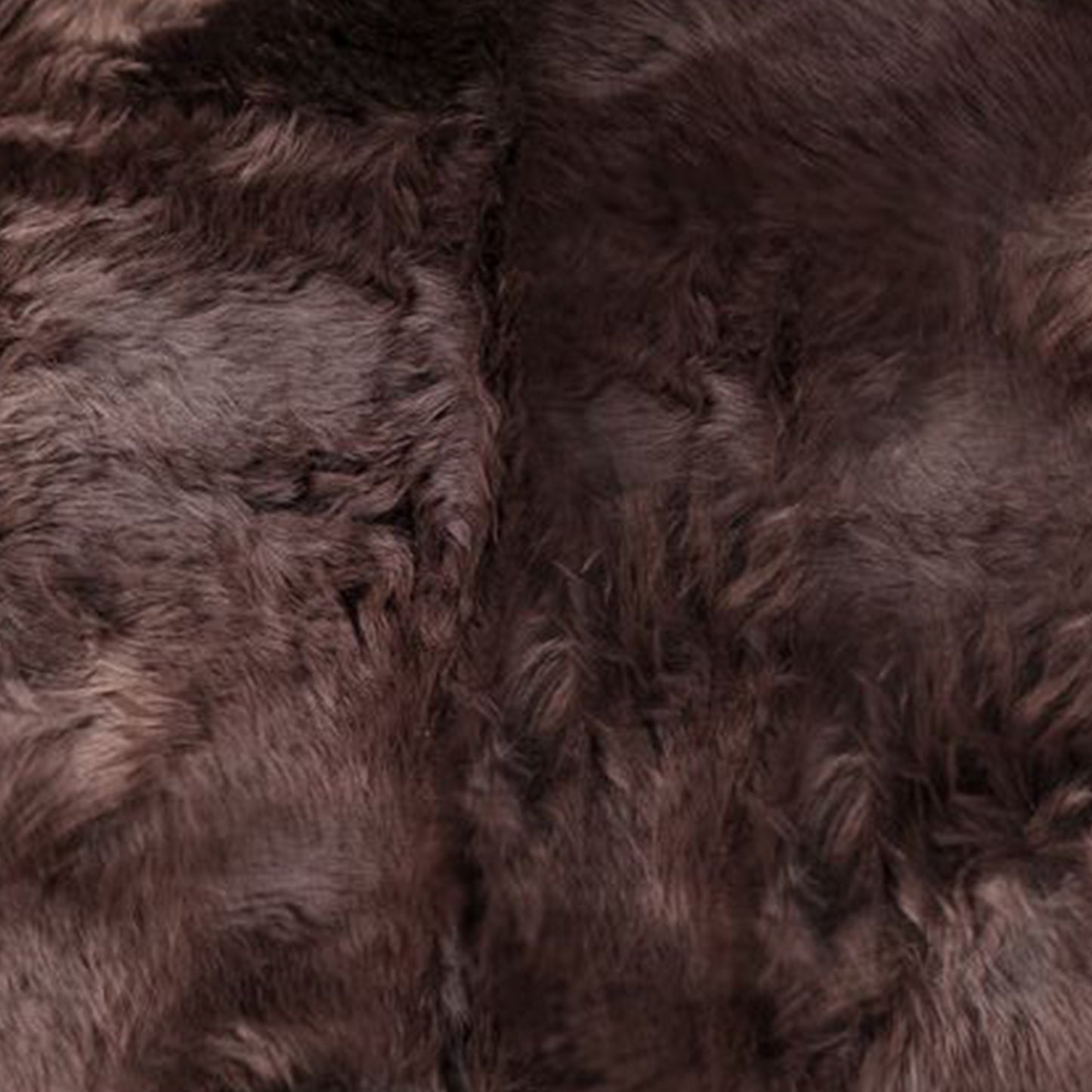 6' Black Genuine Sheepskin Animal Print Shag Area Rug