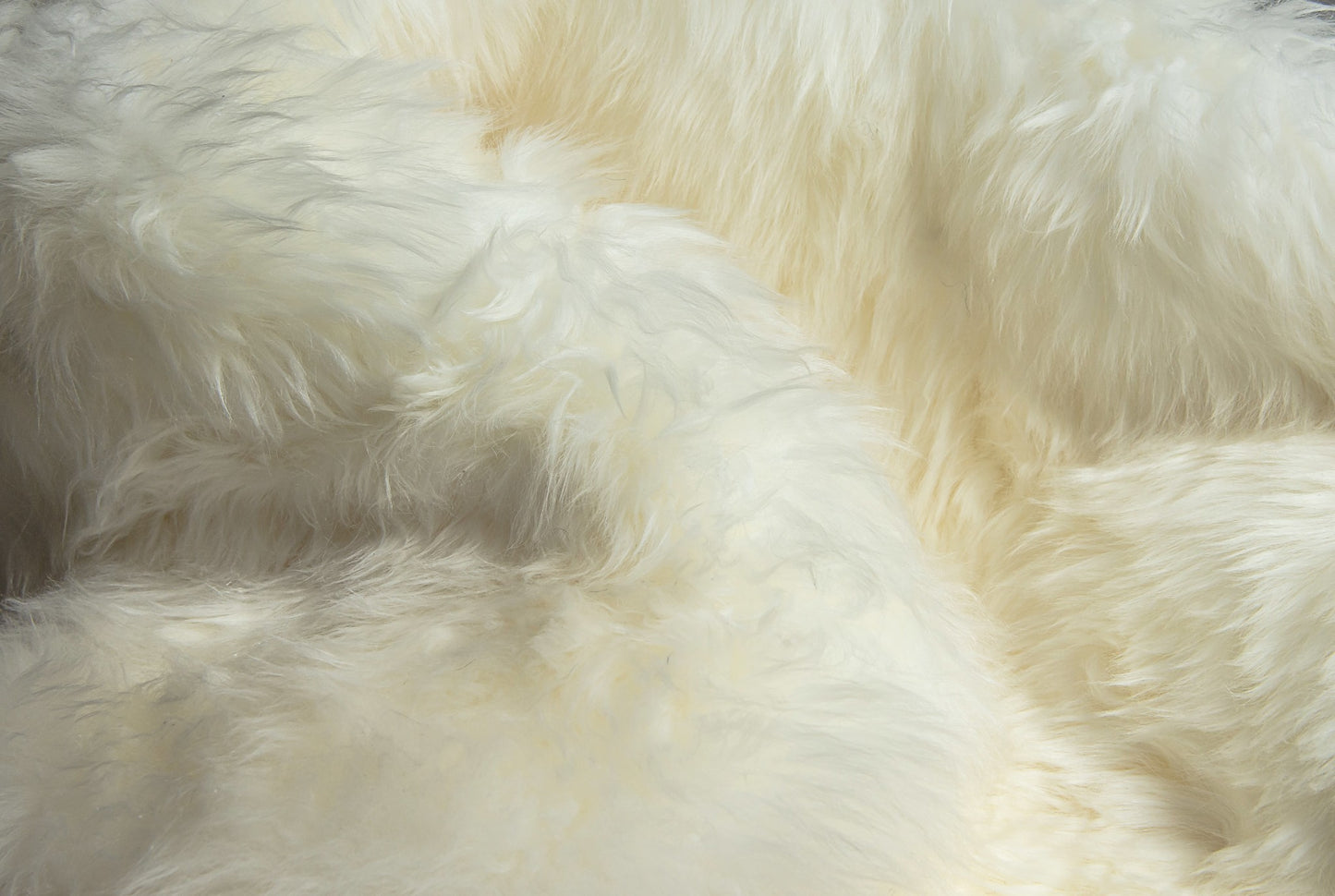 6' Natural Genuine Sheepskin Animal Print Shag Area Rug