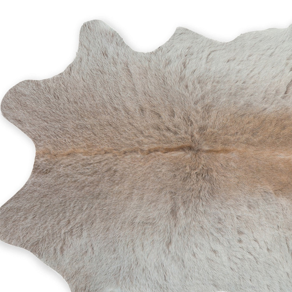 2' X 3' White And Black Calfskin - Area Rug