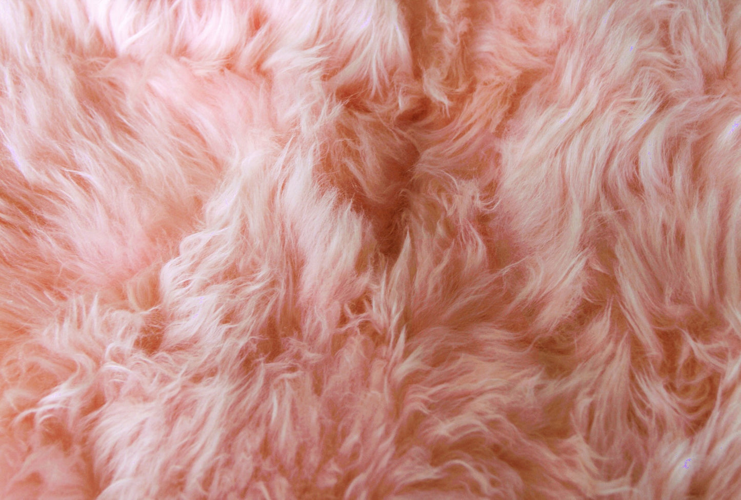 4' X 6' Pink Genuine Sheepskin Shag Area Rug