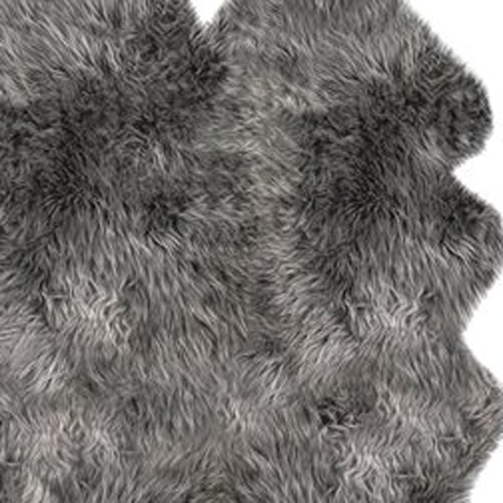4' X 6' Pink Genuine Sheepskin Shag Area Rug