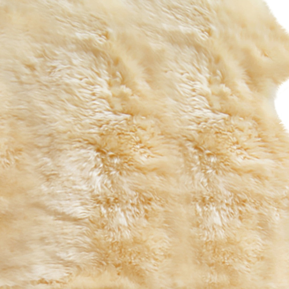 4' X 6' Pink Genuine Sheepskin Shag Area Rug