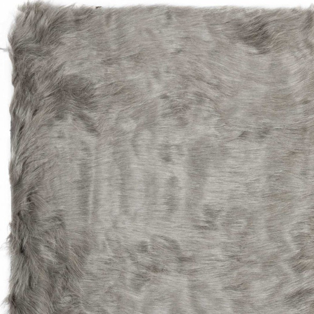 5' X 8' Black Shag Area Rug