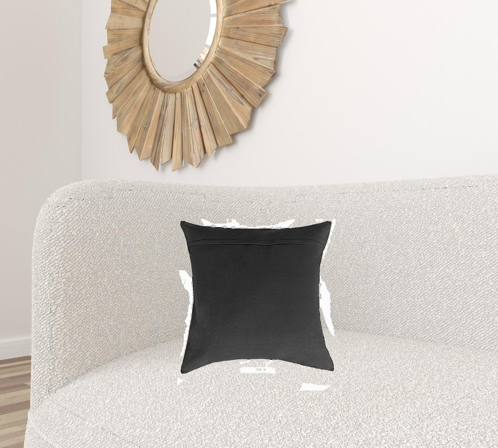 18" X 18" X 5" Black And White Pillow 2 Pack