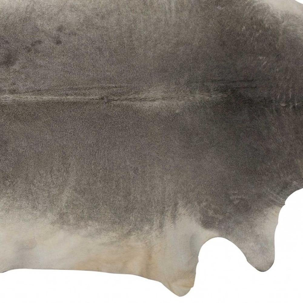 5' X 7' Black And Gold Cowhide Cowhide Print Area Rug