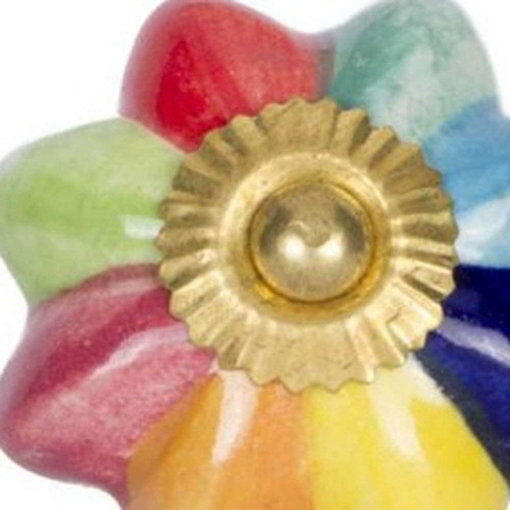 1.5" X 1.5" X 1.5" Green Blue Red And Yellow Knobs 12 Pack