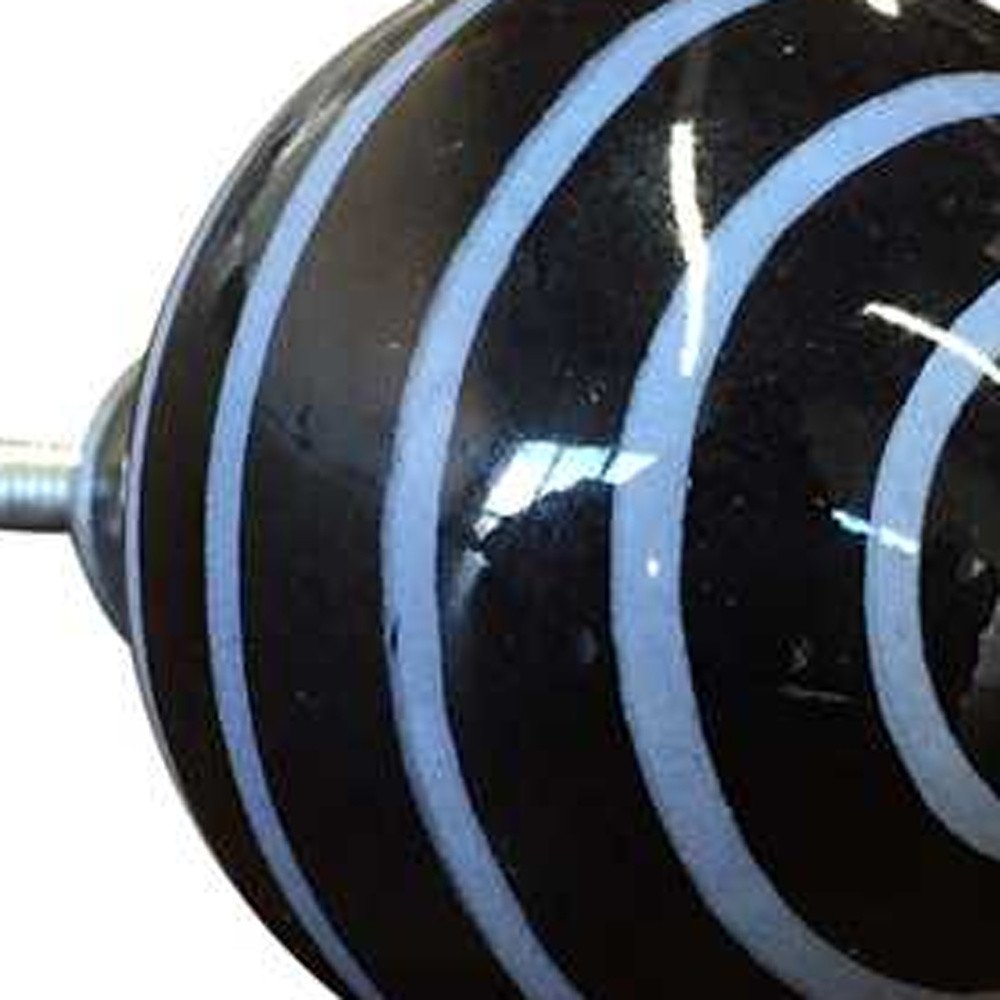 Set of Twelve Blue And Black Ceramic Drawer Pull Knobs