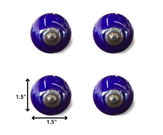 Set of Twelve Ceramic Drawer Pull Knobs