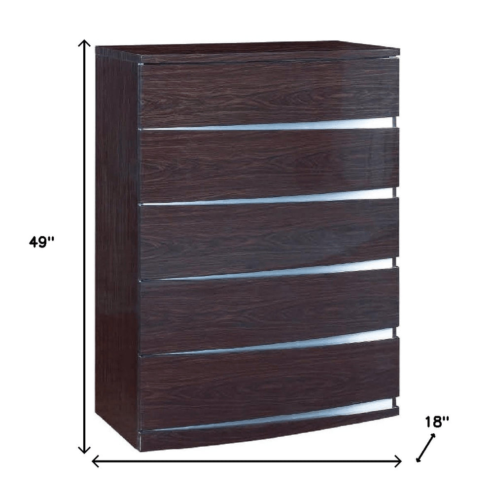 32" Exquisite Wenge High Gloss Chest