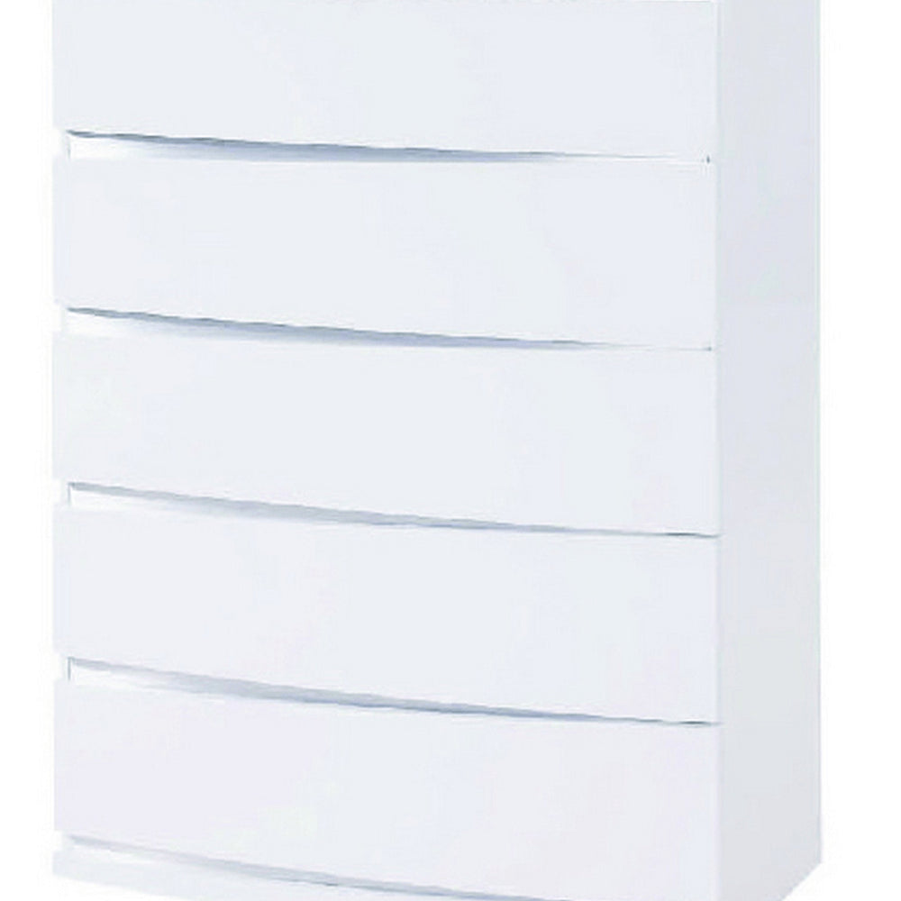 32" Exquisite White High Gloss Chest