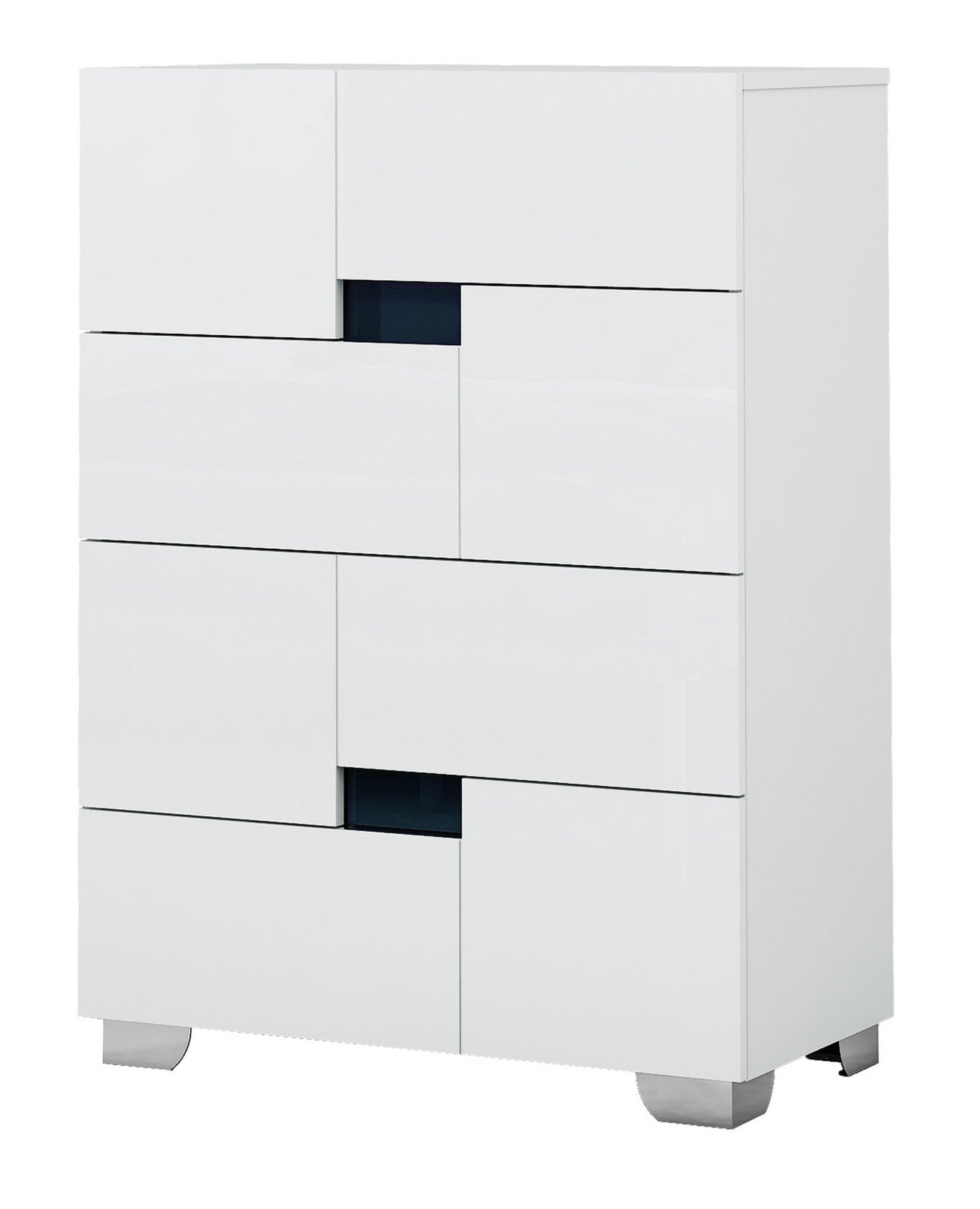 44" Superb White High Gloss Chest