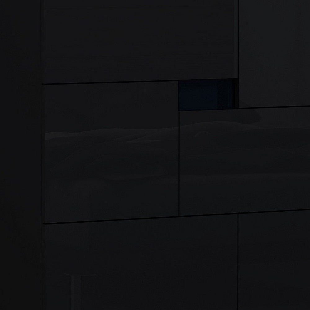 44" Superb Black High Gloss Chest