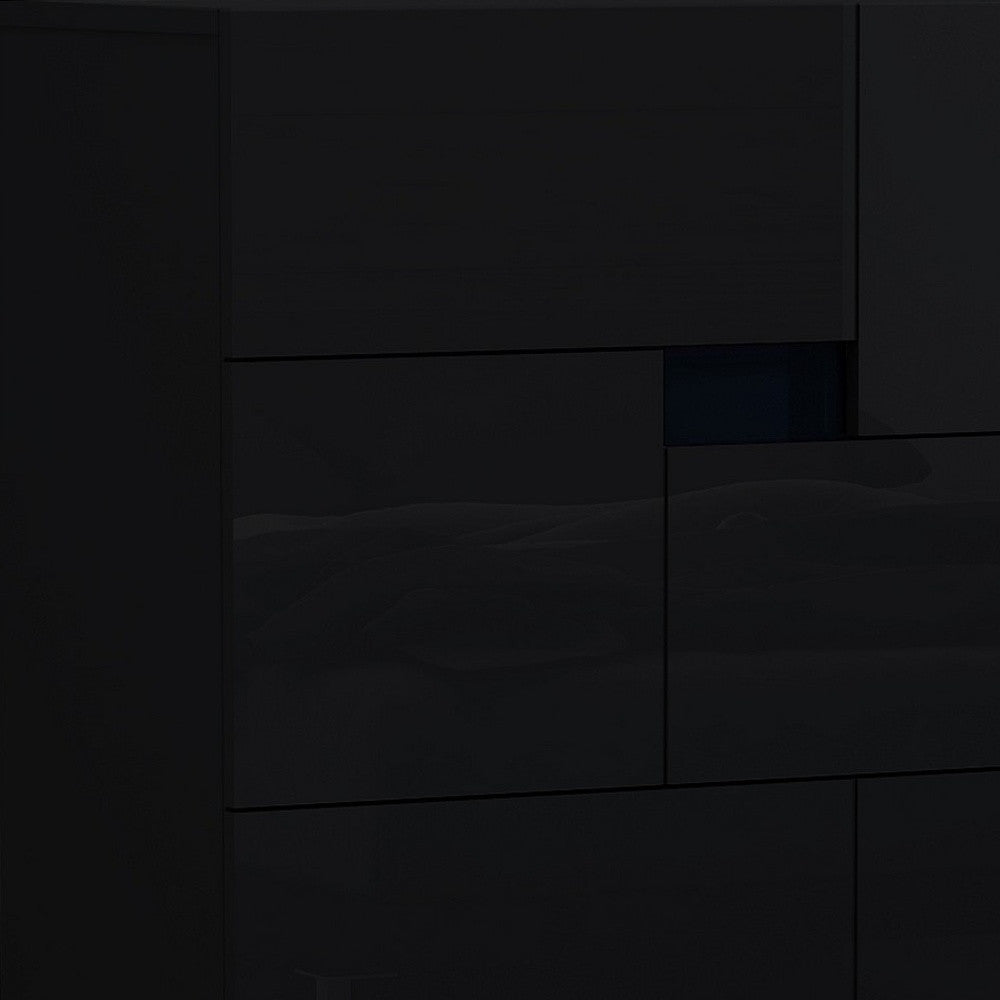 44" Superb Black High Gloss Chest