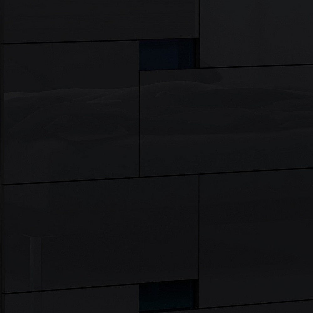 44" Superb Black High Gloss Chest