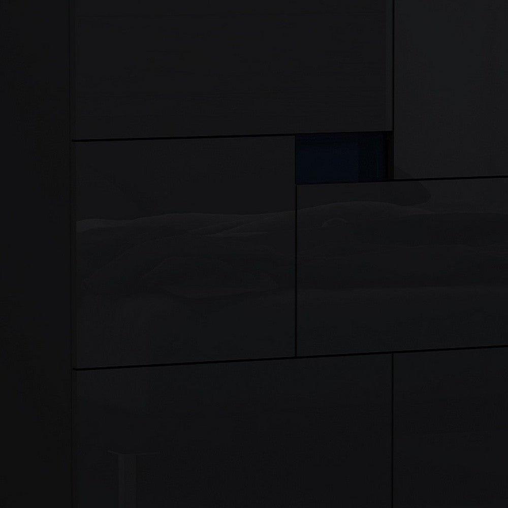 44" Superb Black High Gloss Chest