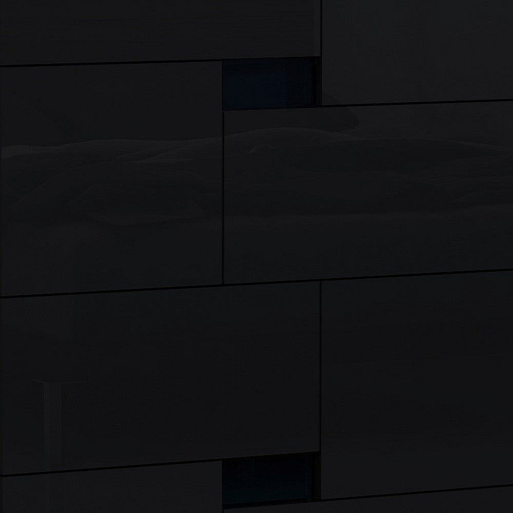 44" Superb Black High Gloss Chest