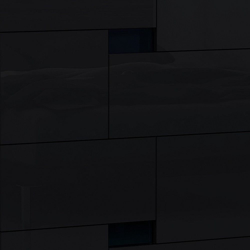44" Superb Black High Gloss Chest