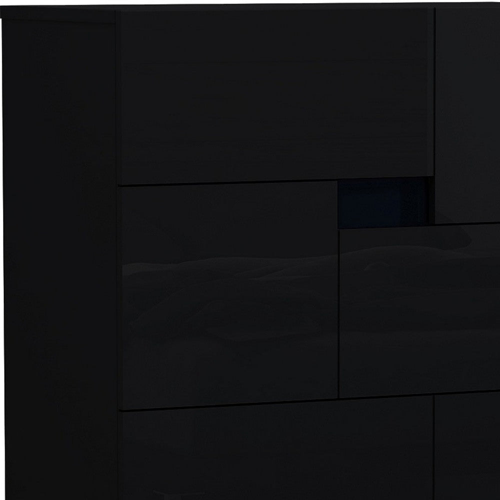 44" Superb Black High Gloss Chest