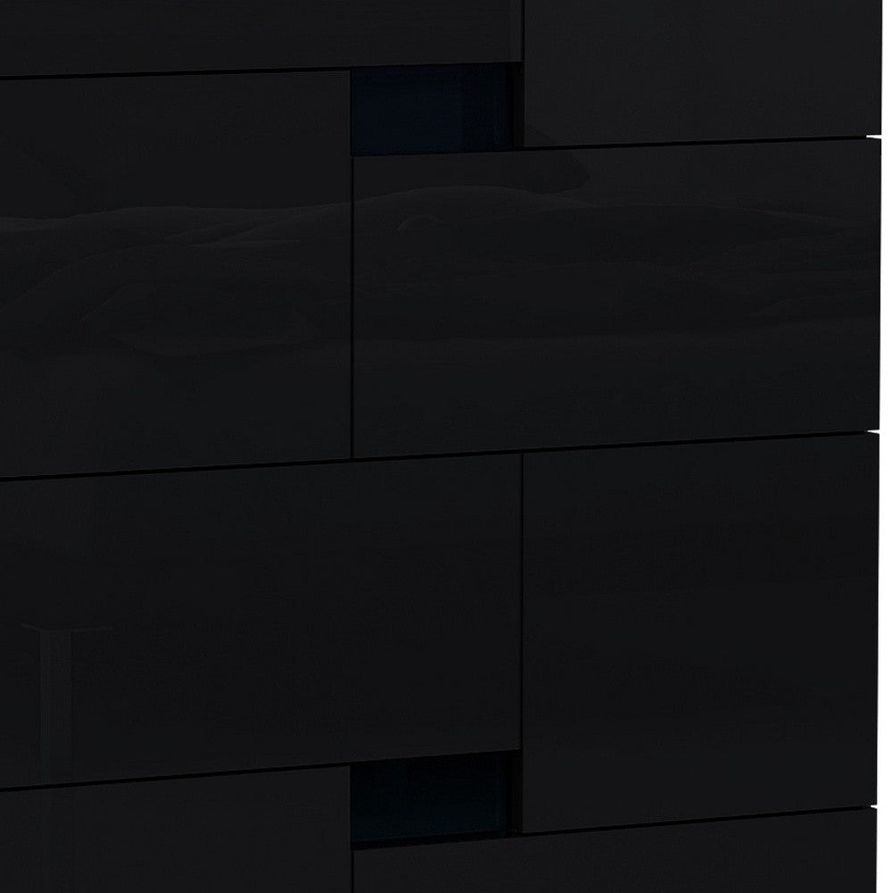 44" Superb Black High Gloss Chest