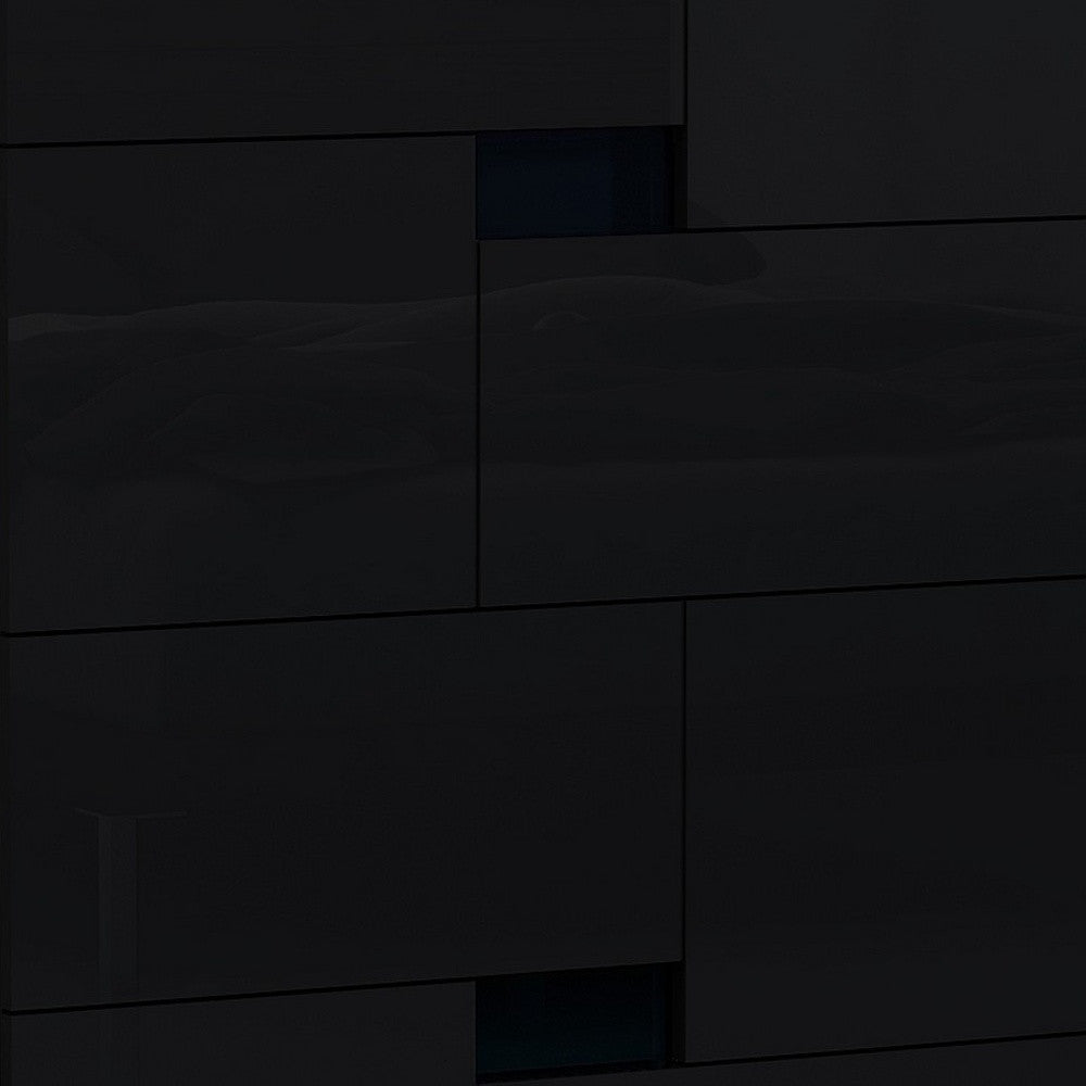 44" Superb Black High Gloss Chest