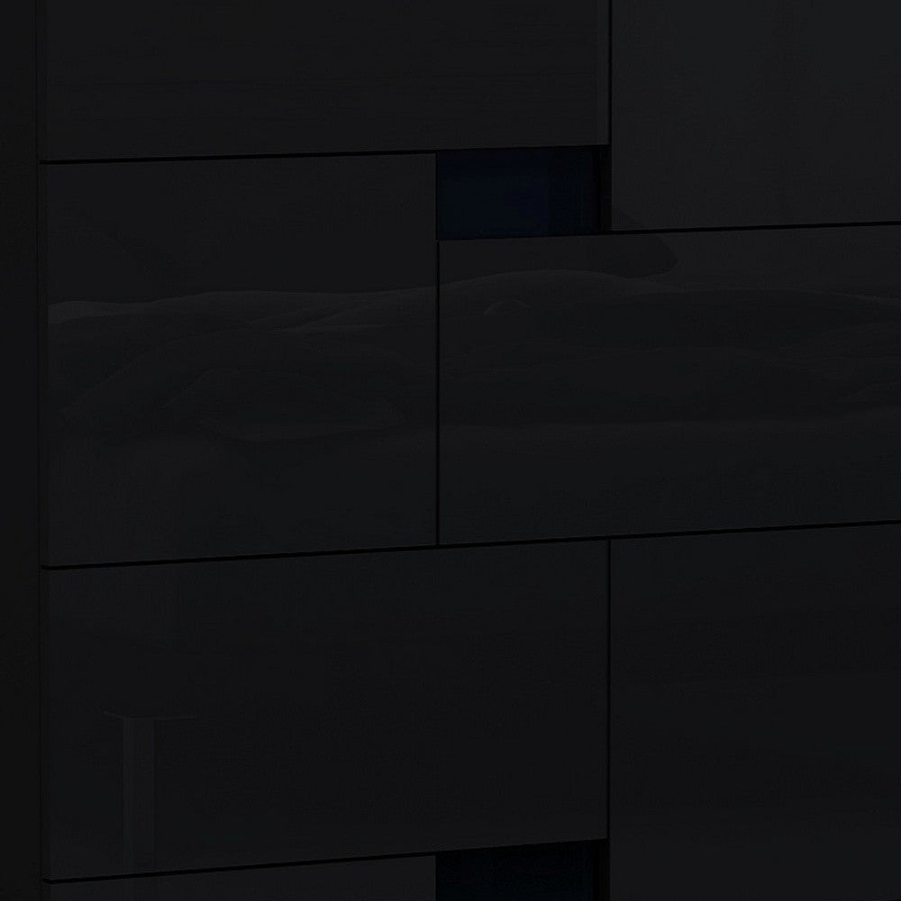 44" Superb Black High Gloss Chest