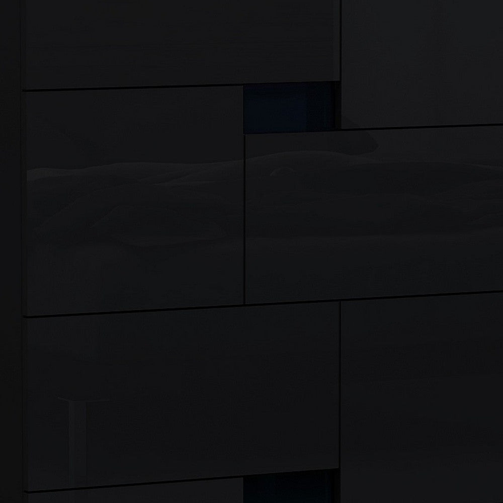 44" Superb Black High Gloss Chest