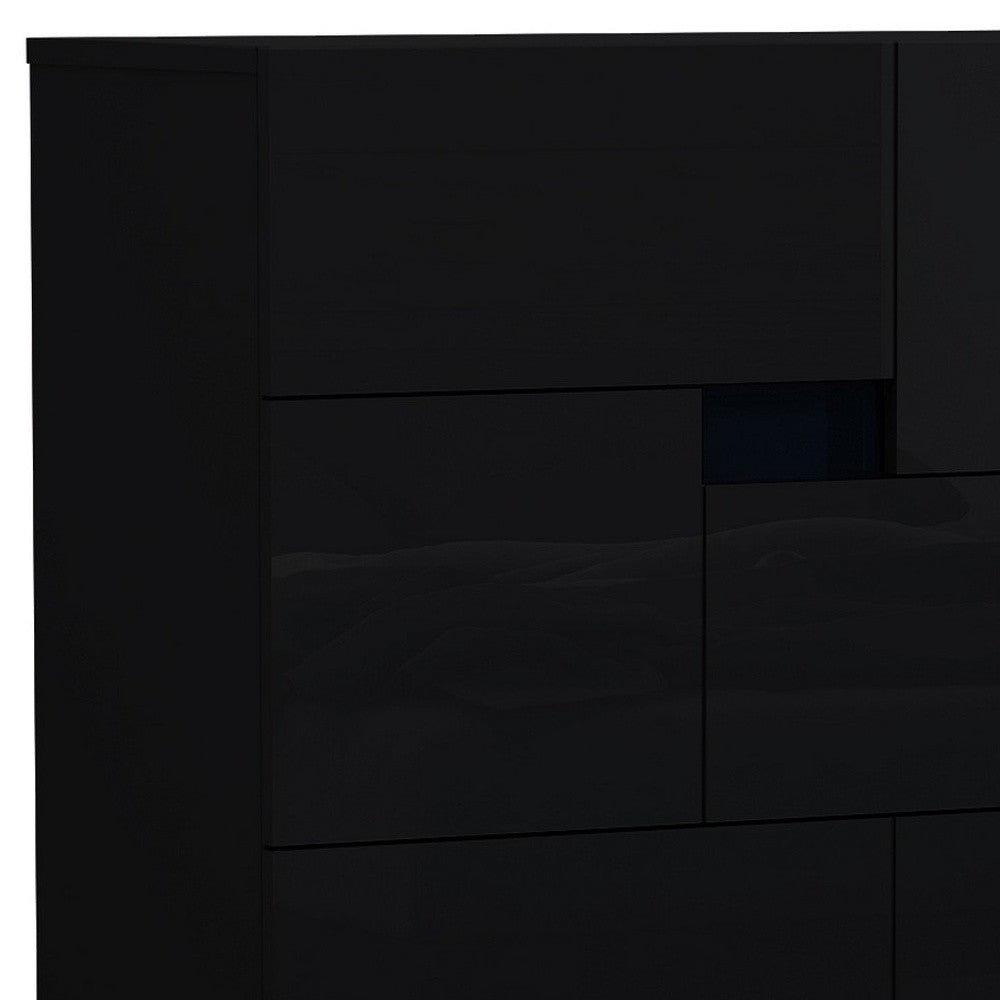 44" Superb Black High Gloss Chest