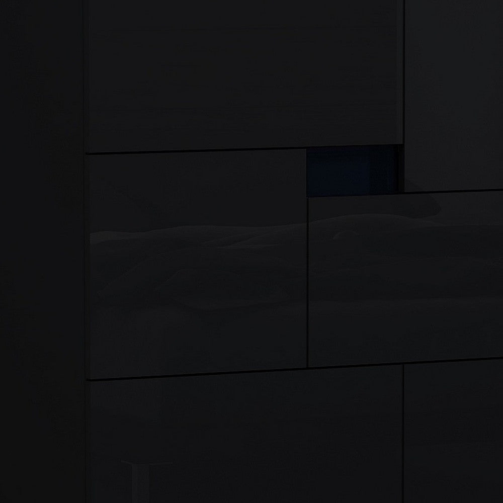 44" Superb Black High Gloss Chest
