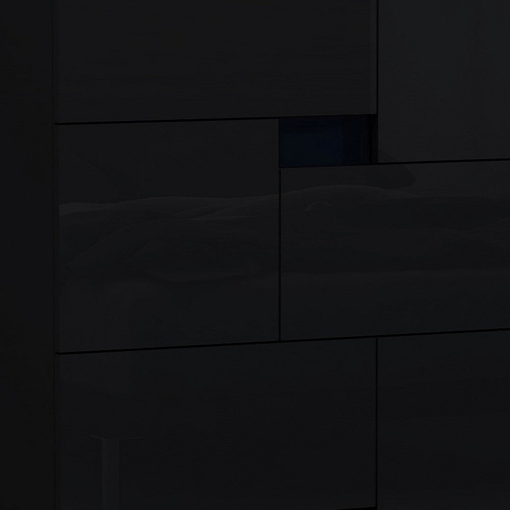 44" Superb Black High Gloss Chest