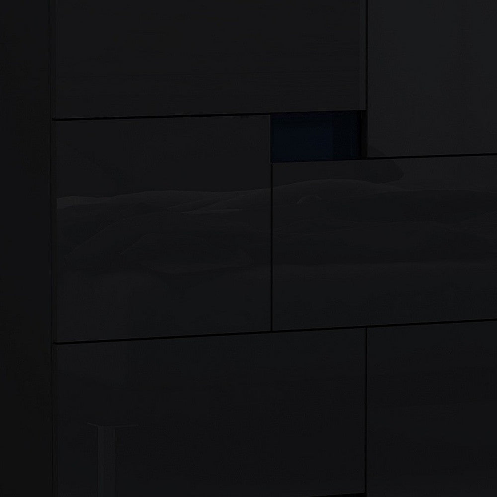 44" Superb Black High Gloss Chest