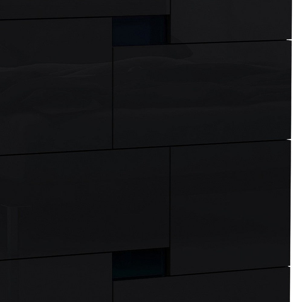 44" Superb Black High Gloss Chest