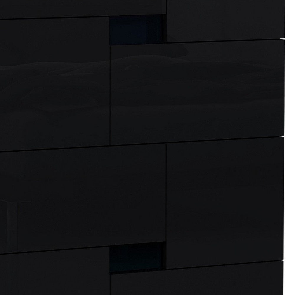 44" Superb Black High Gloss Chest