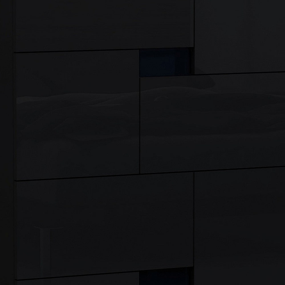 44" Superb Black High Gloss Chest