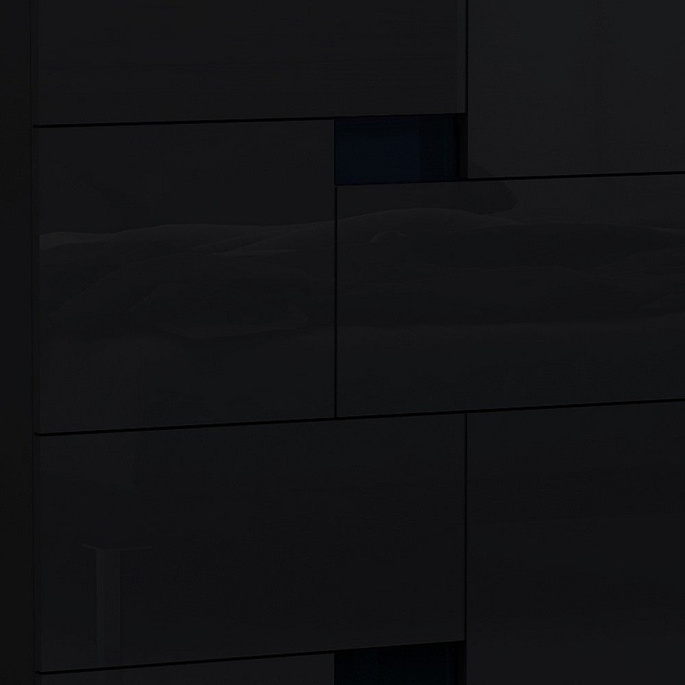 44" Superb Black High Gloss Chest