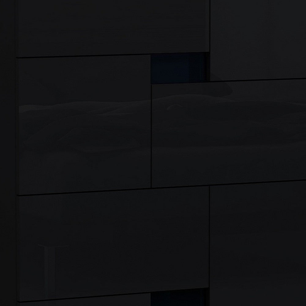 44" Superb Black High Gloss Chest