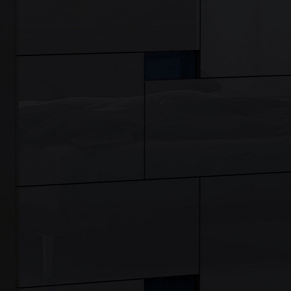 44" Superb Black High Gloss Chest